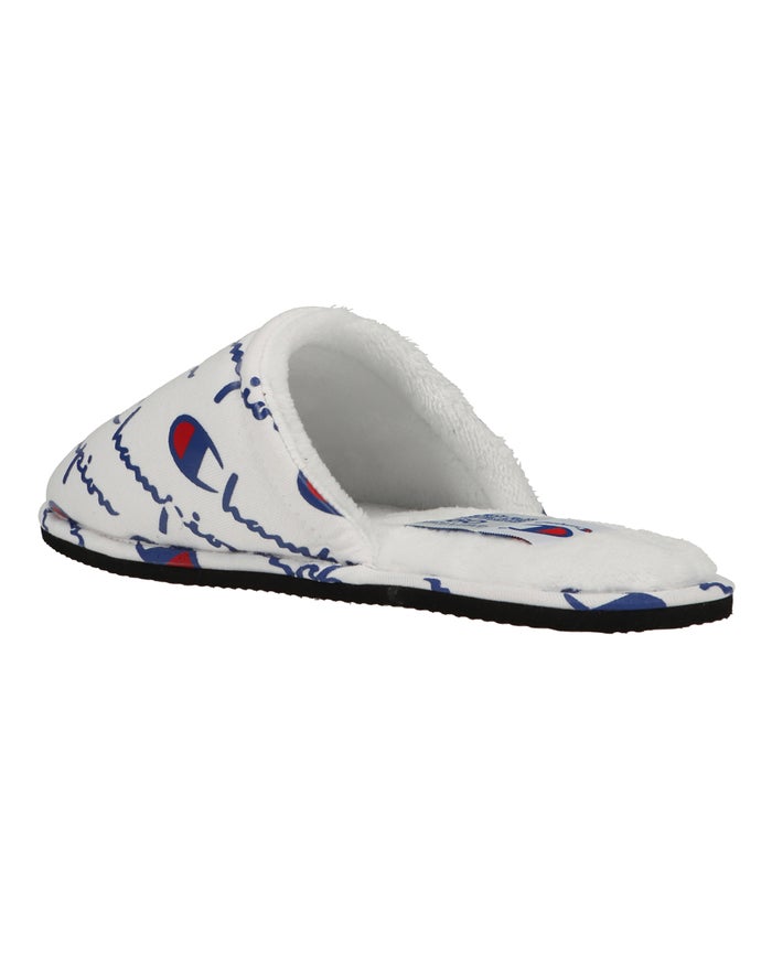 Champion Sleepover Slippers Heren - Wit - Belgie 4068XUBJM